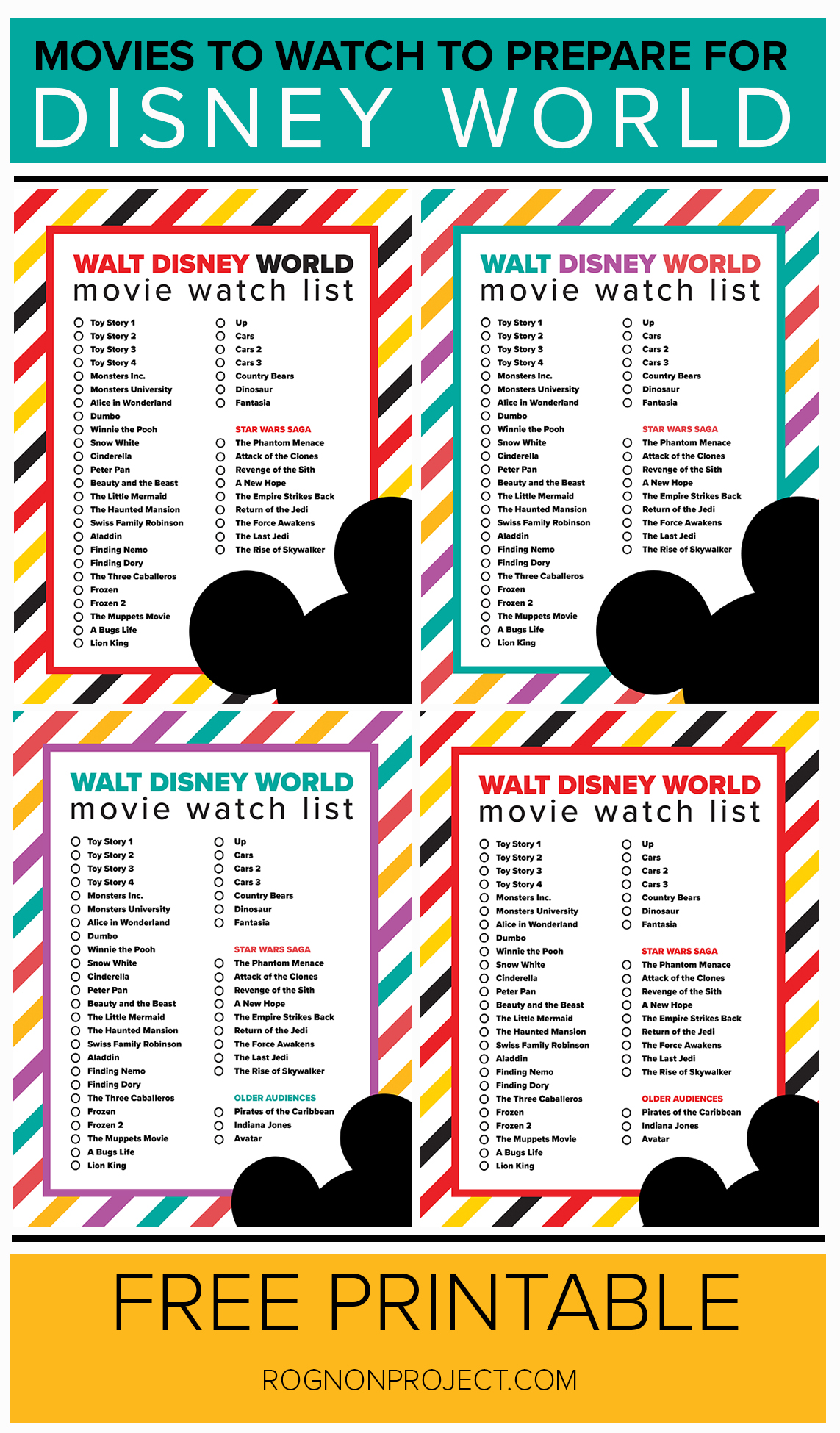 disney world movie watch list